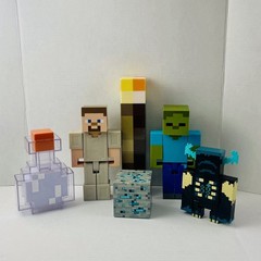 Lot Of 8 Minecraft Warden Torch Light-Up Diamond Ore Potion Bottle WORKS