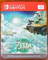 COSTCO Video Game Store Merchandiser Display Card ZELDA TEARS OF THE KINGDOM