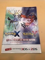 Pokemon X / Pokemon Y Nintendo 3DS 2DS Promotional Preview Guide Magazine