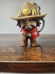 Blizzard Overwatch Backpack Clips Hangers Series 1 McCree Cassidy Figure 2”