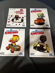 4 Little Big Planet Store Display Window Decal Clingy Sony PS3 PS Vita New Set
