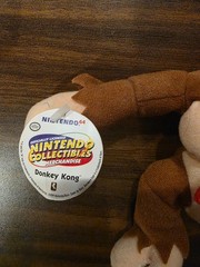 ToySite 1999 Donkey Kong 6″ Plush Nintendo N64 BeanBag Plastic Head W/ Tag