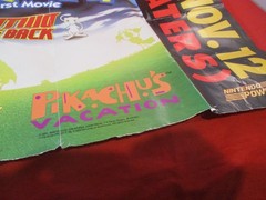 Pokemon the First Movie Mewtwo Strikes Back + 2000 Nintendo Power Poster DAMAGED