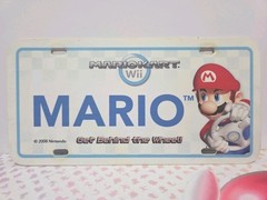 Mario Mario Kart Wii 2008 License Plate