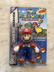 2002 Gameboy Advance Super Mario World Mario Articulate Figure Worn Box New