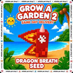Dragon Breath Seed X1 ✨GROW A GARDEN 2✨🌸Fast Delivery🌸