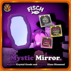 [FISCH] – Mystic Mirror Bundle – [Magical Crystal Geode and Glass Diamond]