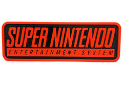Super Nintendo Entertainment System Sign – NES Inspired 10.5″ Free Standing Logo