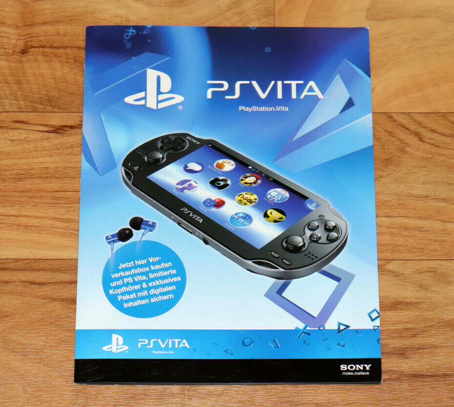 PlayStation Vita PS Vita Press Kit Sheet Ad Advertising Sheet Poster Collectible