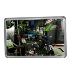 Resident Evil 3 Diorama Street Fridge Magnet Biohazard