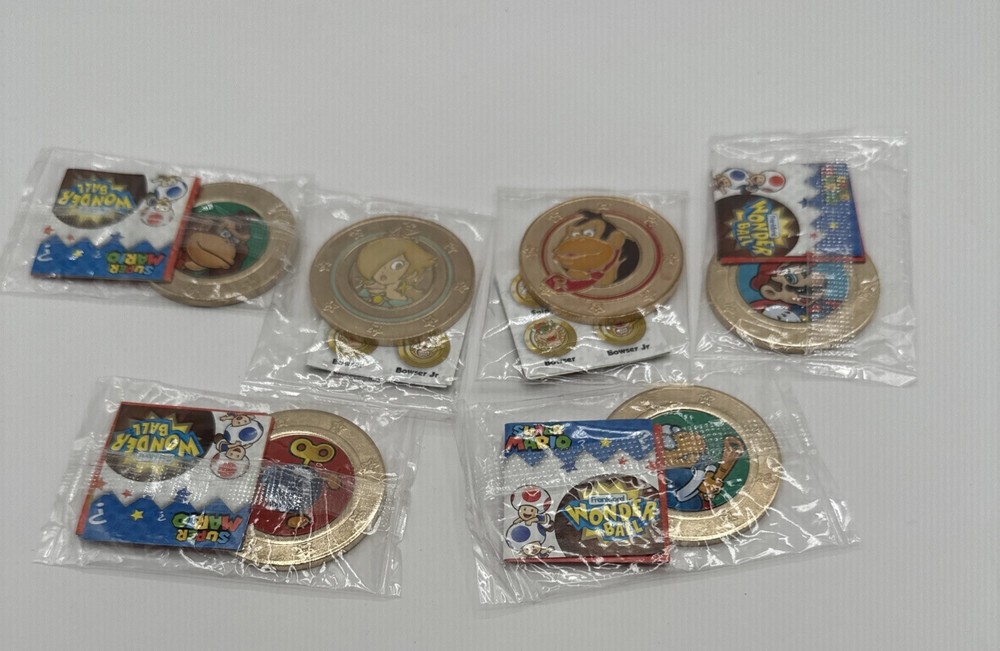 Frankford Wonder Ball Collectible Coin: Super Mario Bros Rosalina Others 6 Coins