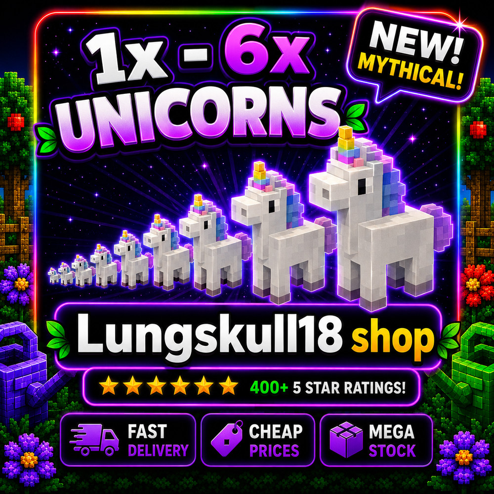 🪴Grow a Garden 2| Unicorn 1x – 6x| GAG2 Fast & Easy and Cheap