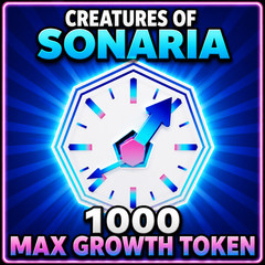 ONLINE 🟢 | Creatures Of Sonaria | 1000 Max Growth Tokens – CHEAP & FAST
