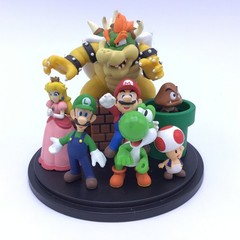 2010 Official Club Nintendo Platinum Award Super Mario Characters Statue