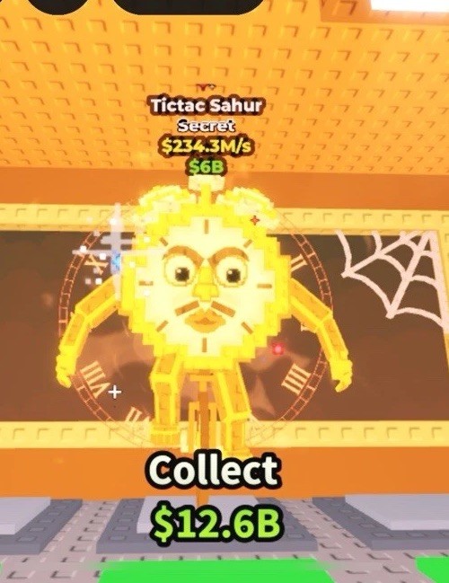 Steal a Brainrot Secret gold tictac 234m/s