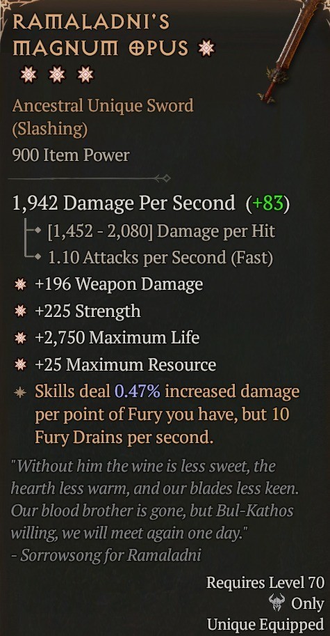 Diablo 4 Season 14⭐Whirlwind Barbarian Unique Items & Legendary Items⭐ FAST!