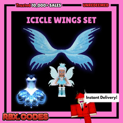 Roblox Royale High ICICLE WINGS Toy Code Only – FAST DELIVERY SENT IMMEDIATELY