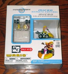 Super Mario Kart Wii Micro Remote Control Car Wario R/C Nintendo Target *NEW*