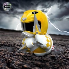 TUBBZ 1ST Edition YELLOW Power rangers Collectible Duck Figure JEEP