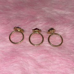 Legend of Zelda ocarina of time jewelry ring set victorian fairy cottage