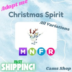 Christmas Spirit-All Variations No Pot, FR, NFR, Mega, MFR – Adopt From Me Pets
