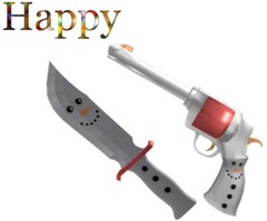 SNOWMAN 2018 GUN & KNIFE SET💝🖤🤍LIGHTNING FAST💝🖤🤍MM2 ROBLOX COLLECTIBLE