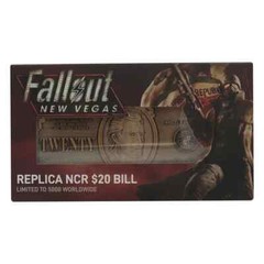 Fallout 4 76 New Vegas Replica NCR 20 Dollar Bill Plaque Limited Edition Ingot