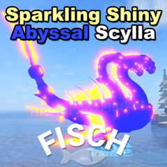 🐟 **Sparkling Shiny ABYSSAL Scylla** | FAST DELIVERY⚡- Roblox Fisch