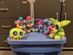 Funko FNAF Blacklight Plush, LOT OF 6, Full Collection, 2017, MINT Condition
