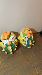 Sanei Super Mario Bowser Jr. Plush Doll Lot of 2 Stuffed Toys 2017