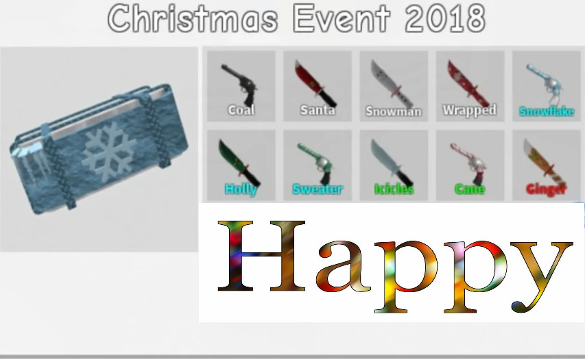 Christmas 2018 MYSTERY BOX REWARDS 10 ITEMS💙🤍MM2 ROBLOX💙🤍FAST DELIVERY