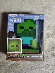 Minecraft ICONS Zombie Night Light Lamp 3D Character Figure Paladone #004 NEW