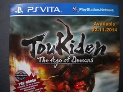 2014 Toukiden Age of Demons PS Vita Store Promotional Promo Display Poster Sign