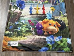 Pikmin 4 GAMESTOP PROMO: Cloth/Fabric RETAIL DISPLAY POSTER, Nintendo Switch Ad