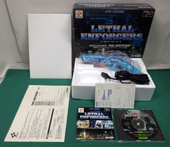 Mega CD Lethal Enforcers + Justifier gun. for 1P. CRT TV Only. JAPAN GAME 13681