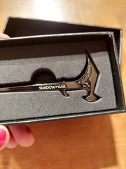 Middle Earth Shadow of War Elven Forge Hammer Bottle Opener Gamestop Promo