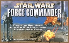 Windows PC Star Wars FORCE COMMANDER horizontal poster LucasArts New