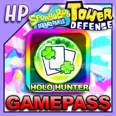 HOLO HUNTER – SpongeBob Tower Defense ⭐[ FAST DELIVẼRY ] SBTD GAMEPASS