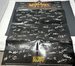 2002 Warcraft III Reign of Chaos Blizzard Entertainment Development Team Poster5