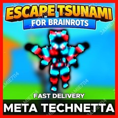 ✅META TECHNETTA 🌊ESCAPE TSUNAMI FOR BRAINROTS‼️FAST & EASY ‼️