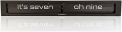 Texttime 24″ Black & White Metal Flip Clock – Battery Operated Digital Display