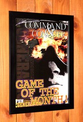 Command & Conquer “Game of The Month” Vintage PS1 Promo Small Poster Ad Framed