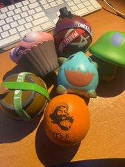 Collectible League of Legends Stress Ball Set of 6. Teemo, Poro, Ziggs, Lulu+