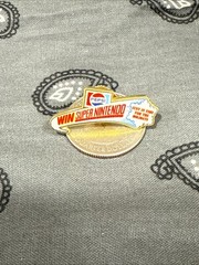 Vintage 1980’s 1990’s Nintendo Pepsi Win Super Nintendo Employee Pin NOS