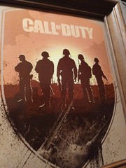 Call Of Duty Shield Framed Art Print, Activision. 10×8″ Shooter Gaming, Military