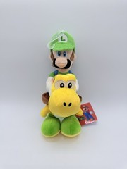 Nintendo Super Mario Bros Luigi Riding Yoshi 9″ Plush Little Buddy New