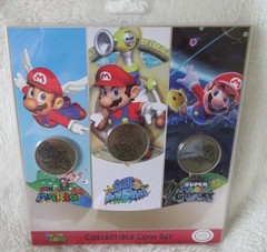 SUPER MARIO 3D ALL*STARS 3 PIECE COLLECTIBLE COIN SET BRAND NEW, FACTORY SEALED