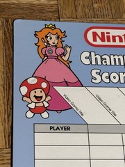 Vintage 1990 Nintendo Championship Scoreboard Super Mario Bros Rare NES Promo