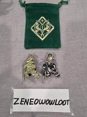 Blizzcon 2016 SERIES 3 GOLD & REGULAR CHEN STORMSTOUT PIN SET LOOK WOW NEW RARE