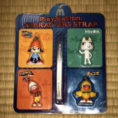 McDonald’s × PlayStation Character Strap PaRappa the Rapper/Chocobo/Ape Escape